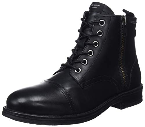 Pepe Jeans London Herren Tom-Cut MED Boot Klassische Stiefel, Schwarz (Black 999), 45 EU von Pepe Jeans