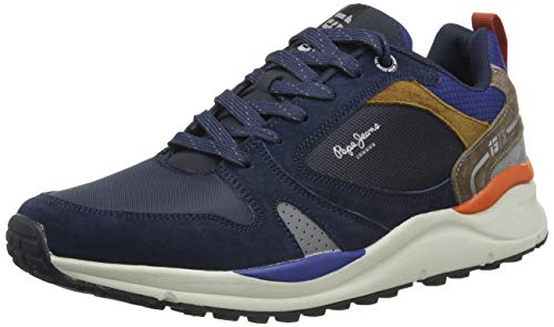 Pepe Jeans London Herren Trail Light Low 73 Sneaker, 595NAVY, 42 EU von Pepe Jeans