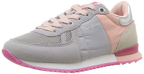 Pepe Jeans London Mädchen Sydney Basic Girl Sneaker, Grau (Grey Marl 933), 34 EU von Pepe Jeans