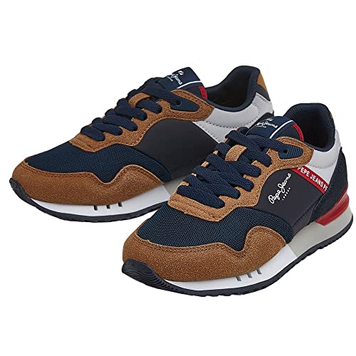 Pepe Jeans London ONE Basic B Sneaker, 879COGNAC, 39 EU Pepe Jeans London ONE Basic B Sneaker, 879COGNAC, 39 EU von Pepe Jeans