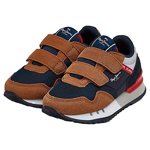 Pepe Jeans London ONE Basic BK Sneaker, 879COGNAC, 26 EU Pepe Jeans London ONE Basic BK Sneaker, 879COGNAC, 26 EU von Pepe Jeans