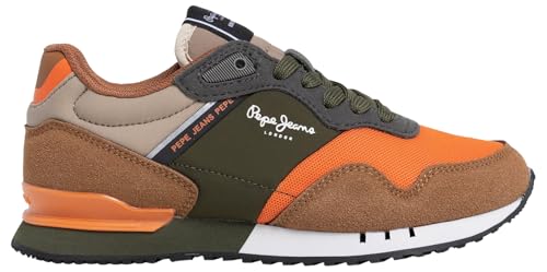 Pepe Jeans London Park B Sneaker, Orange Rust Orange, 38 EU von Pepe Jeans