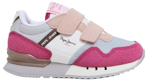 Pepe Jeans London Urban Gk Sneaker für Mädchen, Rosa (Sundae Pink), 11,5 von Pepe Jeans