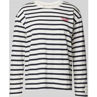Pepe Jeans Longsleeve mit Label-Stitching Modell 'RIO' in Marine, Größe M von Pepe Jeans