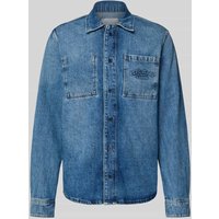 Pepe Jeans Loose Fit Jeanshemd aus reiner Baumwolle in Jeansblau, Größe XXL von Pepe Jeans