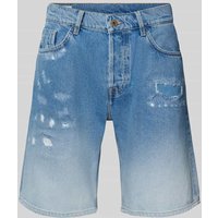 Pepe Jeans Loose Fit Jeansshorts im Destroyed-Look in Jeansblau, Größe 30 von Pepe Jeans