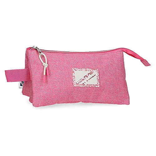 Pepe Jeans Luna Dreifach Rosa Etui 22x12x5 cm Polyester von Pepe Jeans