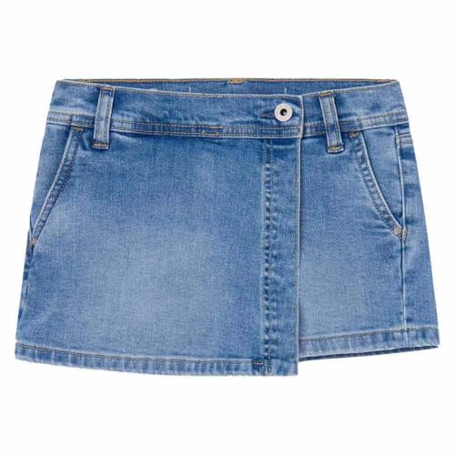 Pepe Jeans Mädchen A-Line Skort Hw Jr Shorts, Blau (Denim), 8 Jahre von Pepe Jeans