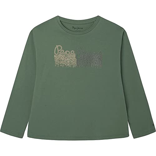 Pepe Jeans Mädchen Beccie T-Shirts, Grün (Casting), 8 Jahre von Pepe Jeans