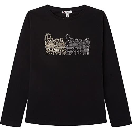 Pepe Jeans Mädchen Beccie T-Shirts, Schwarz (Black), 4 Jahre von Pepe Jeans