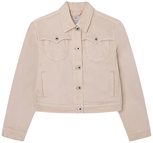 Pepe Jeans Mädchen Bina Jacket, Beige (Buttermilk), 14 Years von Pepe Jeans