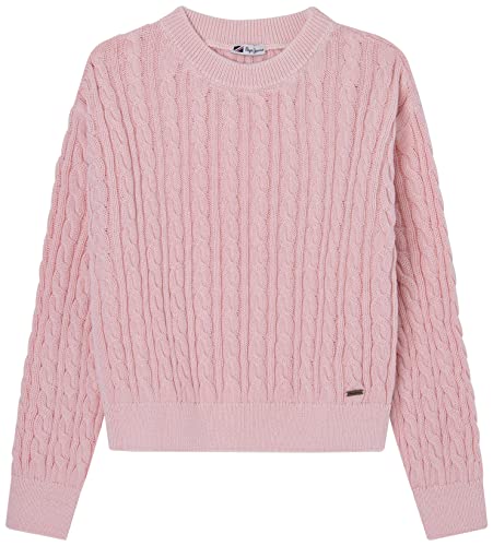 Pepe Jeans Mädchen Cora Knitwear, Pink (Soft Pink), 12 Years von Pepe Jeans