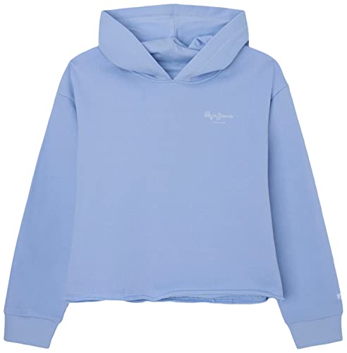 Pepe Jeans Mädchen Elicia Summer Hooded Sweatshirt, Blue (Bay), 4 Years von Pepe Jeans