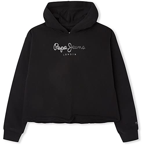 Pepe Jeans Mädchen Elicia Sweatshirts, Schwarz (Black), 4 Jahre von Pepe Jeans