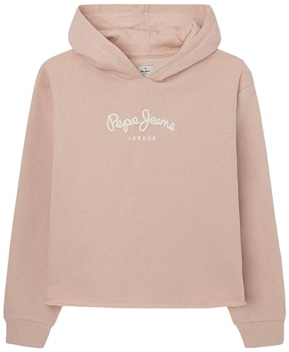 Pepe Jeans Mädchen Elicia Winter Hooded Sweatshirt, Pink (Ash Rose), 14 Years von Pepe Jeans