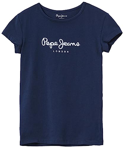 Pepe Jeans Mädchen HANA Glitter S/S N T-Shirt, 594DULWICH, 10 Years von Pepe Jeans