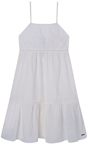 Pepe Jeans Mädchen Hailey Dress, White (Mousse), 12 Years von Pepe Jeans