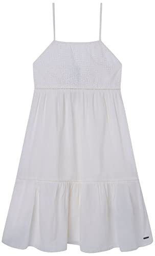 Pepe Jeans Mädchen Hailey Dress, White (Mousse), 10 Years von Pepe Jeans