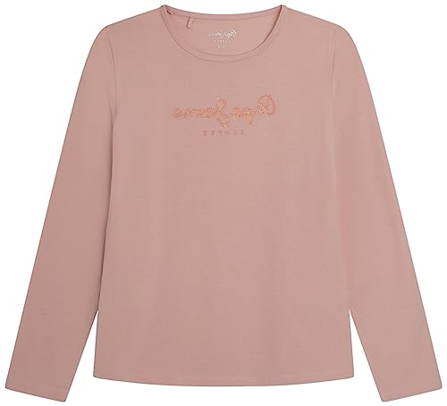 Pepe Jeans Mädchen Hana Glitter L/s T-Shirt, (Cloudy Pink 308), 17-18 Alt (Herstellergröße: 17/18 Jahre) von Pepe Jeans