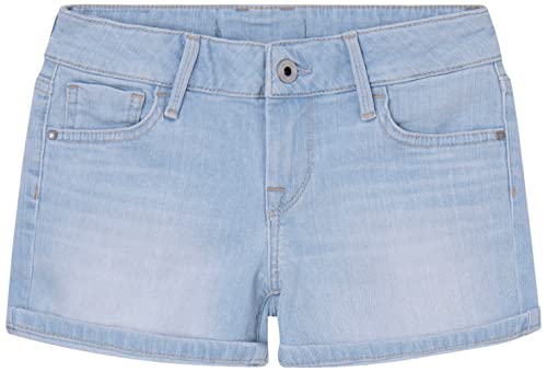 Pepe Jeans Mädchen Klassische Shorts Foxtail, Blau (Denim-pe0), 14 Jahre von Pepe Jeans