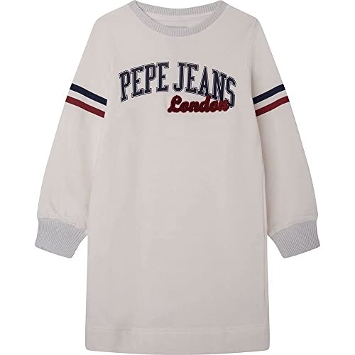 Pepe Jeans Mädchen Lange Ärmel Eiden, Weiß (Mousse), 8 Jahre von Pepe Jeans