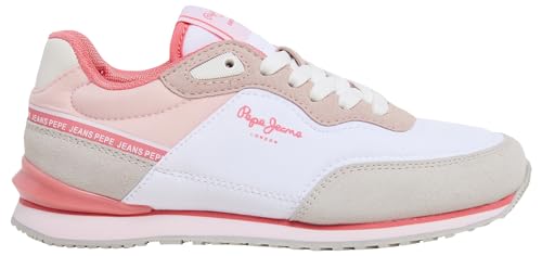 Pepe Jeans Mädchen London Seal G Sneaker, Weiß (Weiß), 5,5 von Pepe Jeans