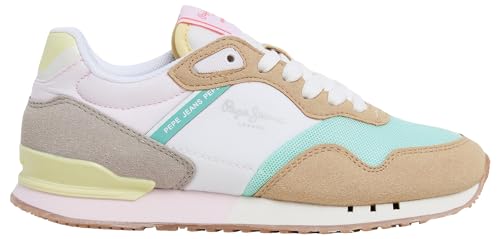 Pepe Jeans Mädchen London Urban G Sneaker, Braun (Sandbeige), 4 von Pepe Jeans