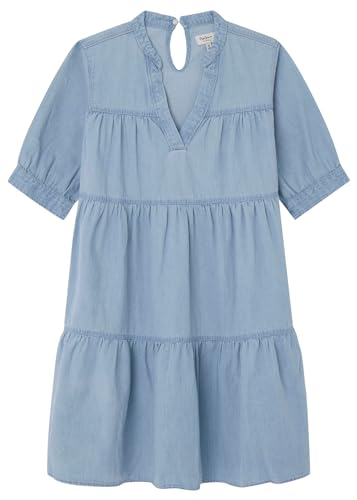 Pepe Jeans Mädchen Lush Jr Kleid, Blau (Denim), 12 Jahre von Pepe Jeans