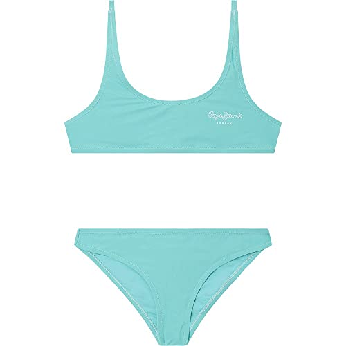 Pepe Jeans Mädchen Mauricia Two Piece Swimsuit, Green (Light Water Green), 6 Years von Pepe Jeans