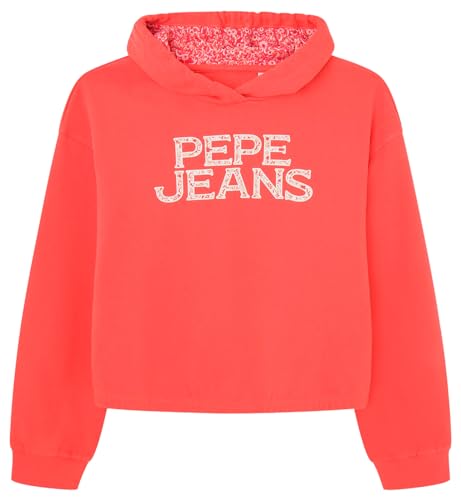 Pepe Jeans Mädchen Nasya Kapuzenpullover, Rot (Crispy Red), 10 Jahre von Pepe Jeans