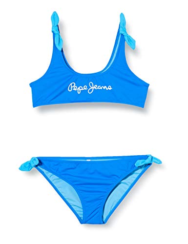 Pepe Jeans Mädchen New Saigon Bikini Taillenslip, Blau (554 554), 1-2 Alter (Herstellergröße: 2) von Pepe Jeans