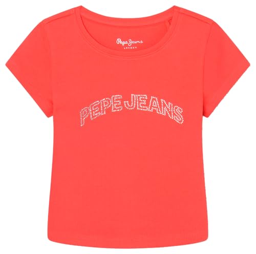 Pepe Jeans Mädchen Nicolle T-Shirt, Rot (Crispy Red), 12 Jahre von Pepe Jeans