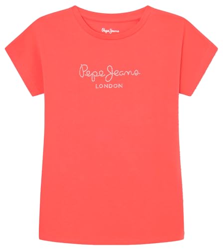 Pepe Jeans Mädchen Nuria T-Shirt, Rot (Crispy Red), 4 Jahre von Pepe Jeans