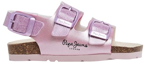 Pepe Jeans Mädchen Oban Bay Gk Sandale, Pink (Washed Rose Pink), 10 von Pepe Jeans