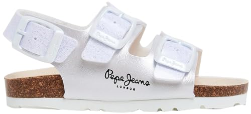 Pepe Jeans Mädchen Oban Bay Gk Sandale, Weiß (Off White), 11,5 von Pepe Jeans