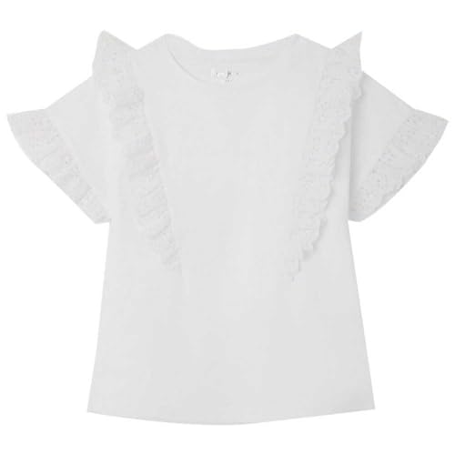 Pepe Jeans Mädchen Olea T-Shirt, Weiß (Weiß), 10 Jahre von Pepe Jeans