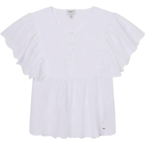 Pepe Jeans Mädchen Omaira Hemd, Weiß (Weiß), 12 Jahre von Pepe Jeans