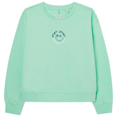Pepe Jeans Mädchen Omara Sweatshirt, Grün (Acid Menta Green), 14 Jahre von Pepe Jeans