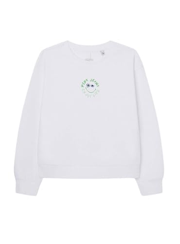 Pepe Jeans Mädchen Omara Sweatshirt, Weiß (Weiß), 4 Jahre von Pepe Jeans