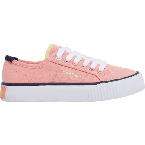 Pepe Jeans Mädchen Ottis Basic G Sneaker, Orange (Pastel Orange), 1,5 von Pepe Jeans
