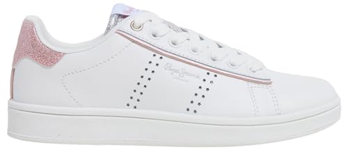 Pepe Jeans Mädchen Player Night G Sneaker, Weiß (Weiß), 3 von Pepe Jeans