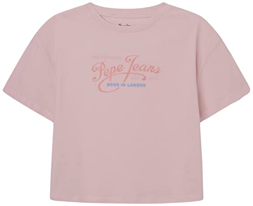 Pepe Jeans Mädchen Pons T-Shirt, Pink (Soft Pink), 10 Years von Pepe Jeans