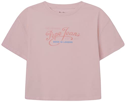 Pepe Jeans Mädchen Pons T-Shirt, Pink (Soft Pink), 16 Years von Pepe Jeans