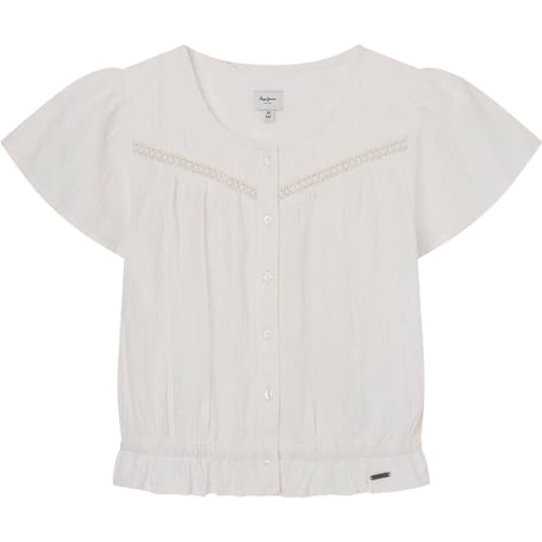 Pepe Jeans Mädchen Querima Hemd, Weiß (Mousse White), 16 Jahre von Pepe Jeans