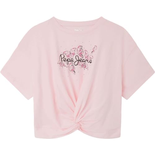 Pepe Jeans Mädchen Quindara T-Shirt, Pink (Pink), 10 Jahre von Pepe Jeans