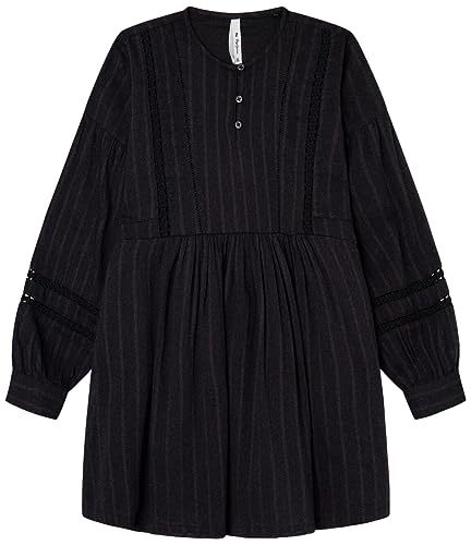 Pepe Jeans Mädchen Rosabel Dress, Black (Black), 12 Years von Pepe Jeans