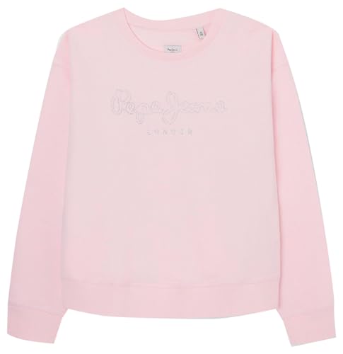 Pepe Jeans Mädchen Rose Sweatshirt, Pink (Pink), 10 Jahre von Pepe Jeans
