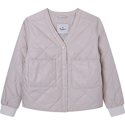 Pepe Jeans Mädchen Sheryline Jacket, Beige (Off Lace), 14 Years von Pepe Jeans