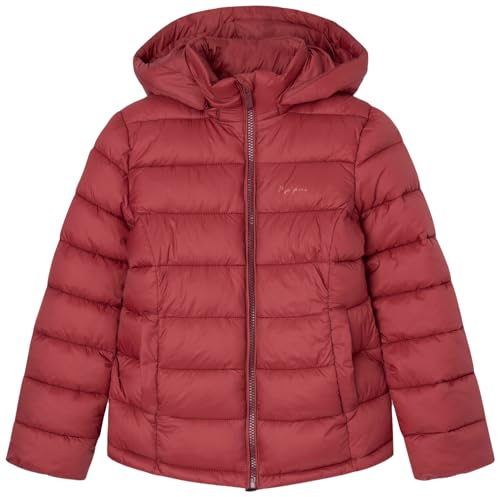 Pepe Jeans Mädchen Simone Short Jacket, Red (Burgundy), 14 Years von Pepe Jeans