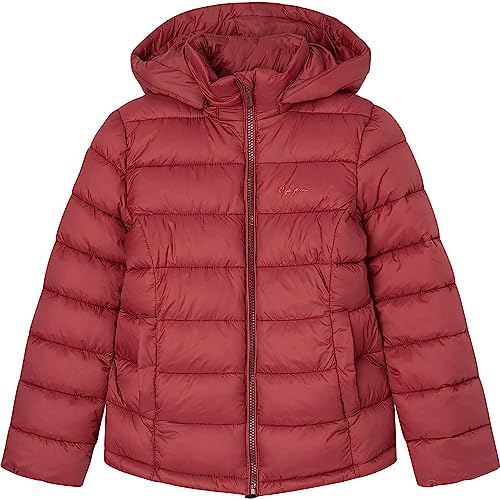 Pepe Jeans Mädchen Simone Short Jacket, Red (Burgundy), 14 Years von Pepe Jeans